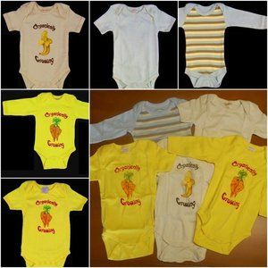 12-18 Months Lot Of 5 EcoBaby Organics Cotton 1-Piece Onesie